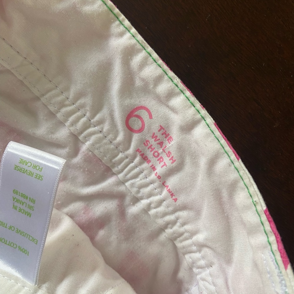 Pink And White Patterned Shorts - image 2